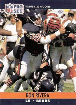 #456 Ron Rivera - Chicago Bears - 1990 Pro Set Football