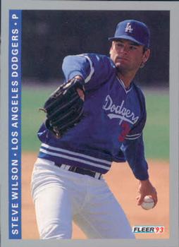 #456 Steve Wilson - Los Angeles Dodgers - 1993 Fleer Baseball