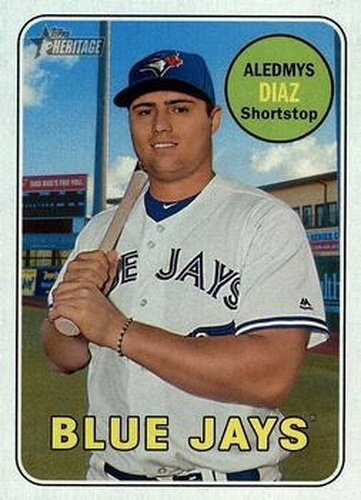 #456 Aledmys Diaz - Toronto Blue Jays - 2018 Topps Heritage Baseball