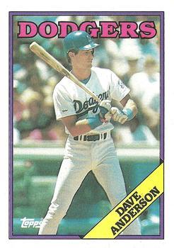 #456 Dave Anderson - Los Angeles Dodgers - 1988 Topps Baseball