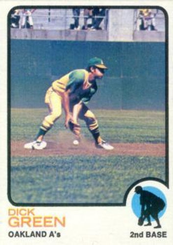#456 Dick Green - Oakland Athletics - 1973 Topps Baseball