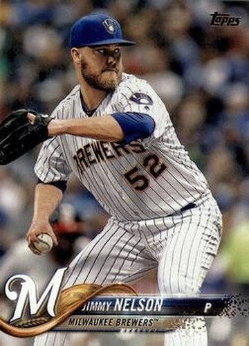 #456 Jimmy Nelson - Milwaukee Brewers - 2018 Topps Baseball