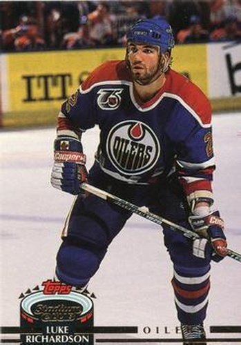 #456 Luke Richardson - Edmonton Oilers - 1992-93 Stadium Club Hockey