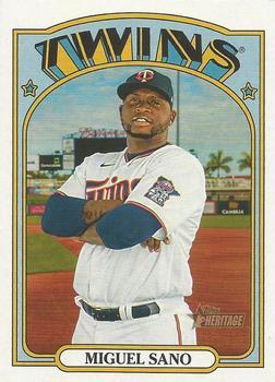 #456 Miguel Sano - Minnesota Twins - 2021 Topps Heritage Baseball