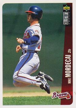 #456 Mike Mordecai - Atlanta Braves - 1996 Collector's Choice Baseball