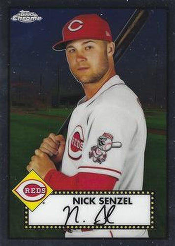 #456 Nick Senzel - Cincinnati Reds - 2021 Topps Chrome Platinum Anniversary Baseball