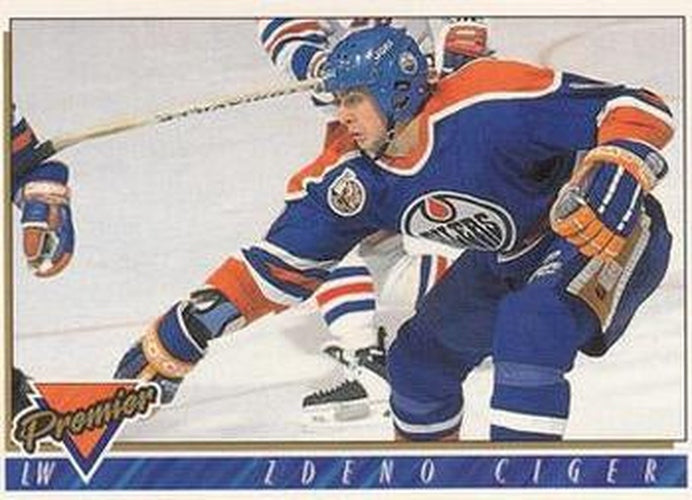 #456 Zdeno Ciger - Edmonton Oilers - 1993-94 Topps Premier Hockey