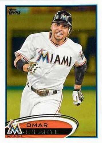 #456 Omar Infante - Miami Marlins - 2012 Topps Baseball