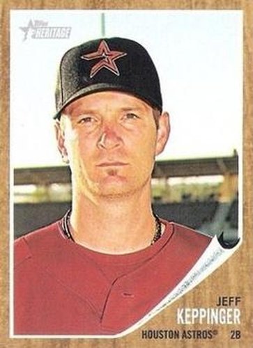 #456 Jeff Keppinger - Houston Astros - 2011 Topps Heritage Baseball