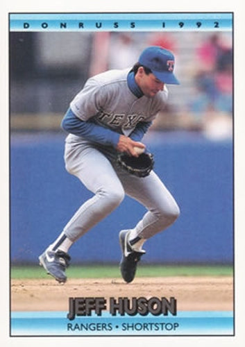 #456 Jeff Huson - Texas Rangers - 1992 Donruss Baseball