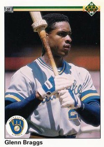 #456 Glenn Braggs - Milwaukee Brewers - 1990 Upper Deck Baseball