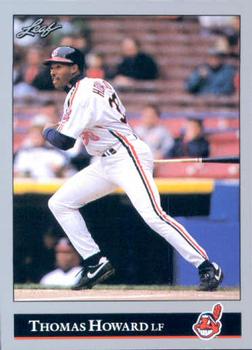 #456 Thomas Howard - Cleveland Indians - 1992 Leaf Baseball