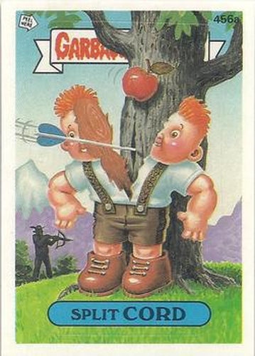 #456a Split Cord - 1987 Topps Garbage Pail Kids Series 11