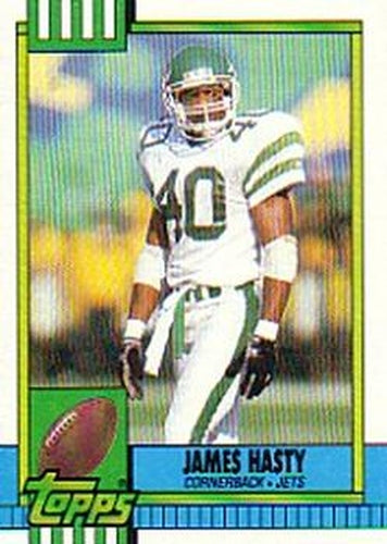 #457 James Hasty - New York Jets - 1990 Topps Football