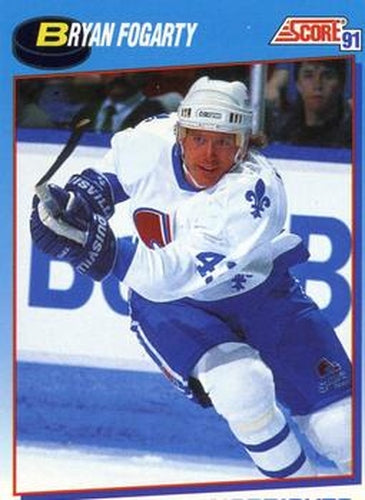 #457 Bryan Fogarty - Quebec Nordiques - 1991-92 Score Canadian Bilingual Hockey