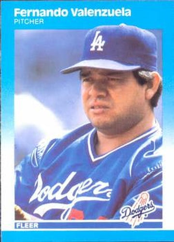 #457 Fernando Valenzuela - Los Angeles Dodgers - 1987 Fleer Baseball