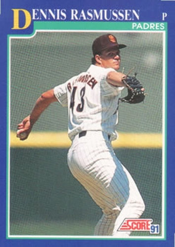 #457 Dennis Rasmussen - San Diego Padres - 1991 Score Baseball