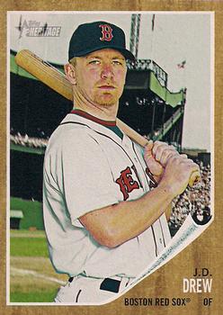 #457 J.D. Drew - Boston Red Sox - 2011 Topps Heritage Baseball