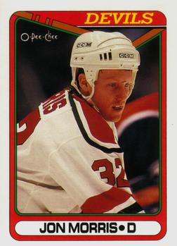 #457 Jon Morris - New Jersey Devils - 1990-91 O-Pee-Chee Hockey