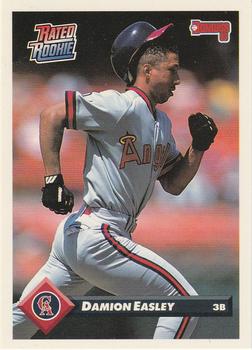#457 Damion Easley - California Angels - 1993 Donruss Baseball