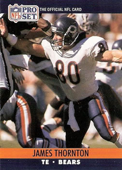 #457 James Thornton - Chicago Bears - 1990 Pro Set Football