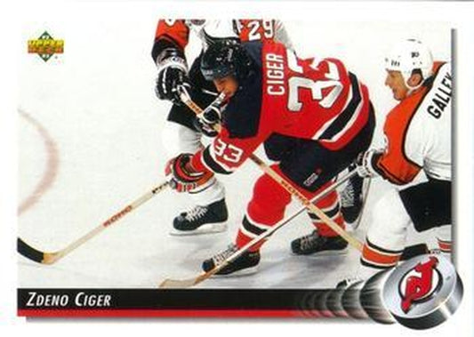 #457 Zdeno Ciger - New Jersey Devils - 1992-93 Upper Deck Hockey