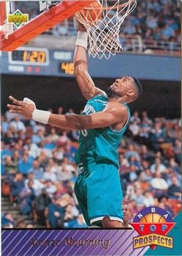 #457 Alonzo Mourning - Charlotte Hornets - 1992-93 Upper Deck Basketball