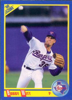 #457 Bobby Witt - Texas Rangers - 1990 Score Baseball