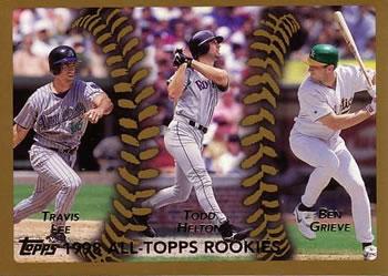 #457 Travis Lee / Todd Helton / Ben Grieve - Arizona Diamondbacks / Colorado Rockies / Oakland Athletics - 1999 Topps Baseball