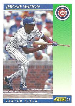 #457 Jerome Walton - Chicago Cubs - 1992 Score Baseball