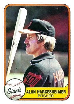 #457 Alan Hargesheimer - San Francisco Giants - 1981 Fleer Baseball