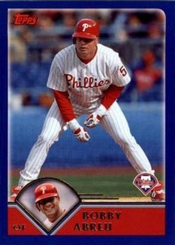 #457 Bobby Abreu - Philadelphia Phillies - 2003 Topps Baseball
