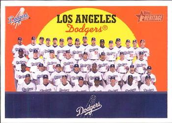 #457 Los Angeles Dodgers - Los Angeles Dodgers - 2008 Topps Heritage Baseball