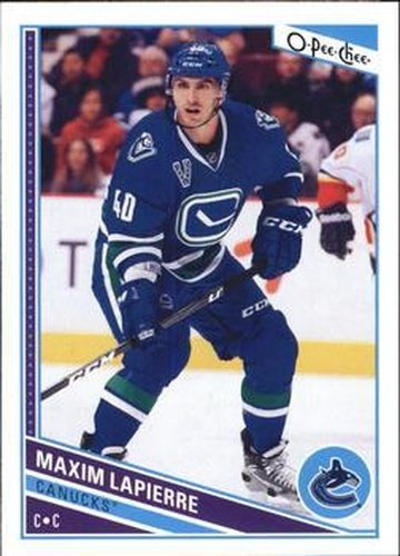 #457 Maxim Lapierre - Vancouver Canucks - 2013-14 O-Pee-Chee Hockey