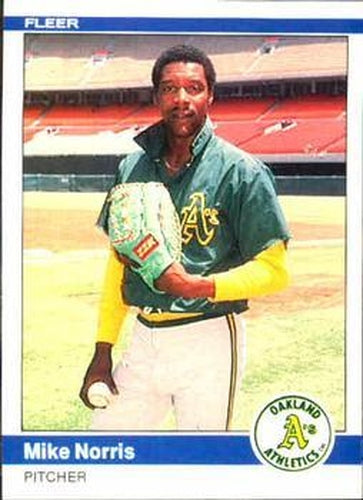 #457 Mike Norris - Oakland Athletics - 1984 Fleer Baseball