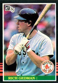 #457 Rich Gedman - Boston Red Sox - 1985 Donruss Baseball