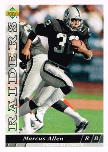 #457 Marcus Allen - Kansas City Chiefs - 1993 Upper Deck Football