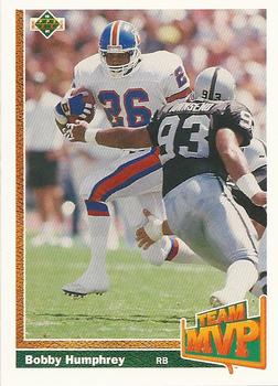 #457 Bobby Humphrey - Denver Broncos - 1991 Upper Deck Football