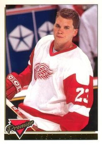#457 Greg Johnson - Detroit Red Wings - 1993-94 O-Pee-Chee Premier Hockey - Gold