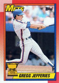 #457 Gregg Jefferies - New York Mets - 1990 Topps Baseball