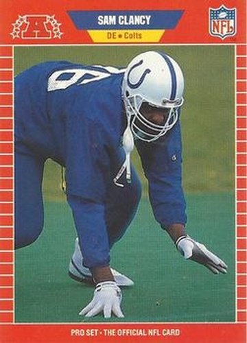 #457 Sam Clancy - Indianapolis Colts - 1989 Pro Set Football