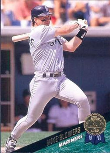 #457 Mike Blowers - Seattle Mariners - 1993 Leaf Baseball