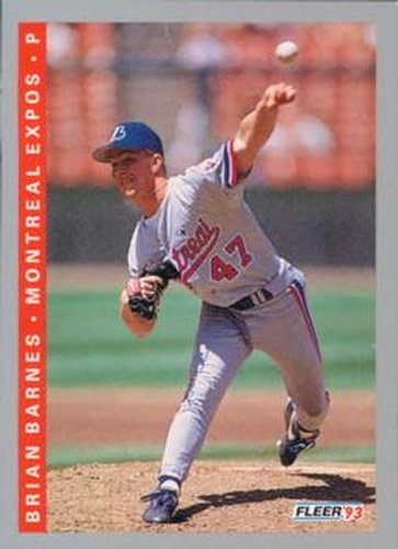#457 Brian Barnes - Montreal Expos - 1993 Fleer Baseball