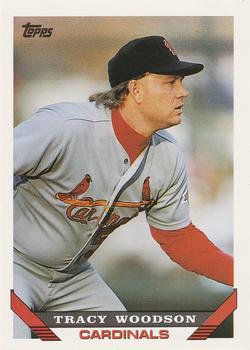 #457 Tracy Woodson - St. Louis Cardinals - 1993 Topps Baseball