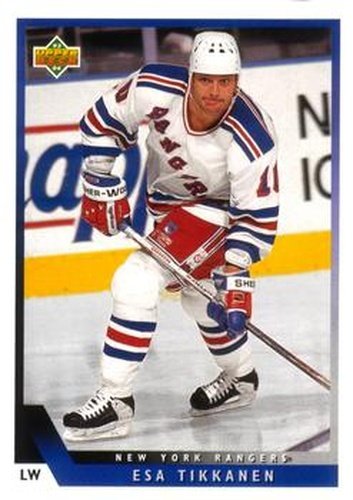 #457 Esa Tikkanen - New York Rangers - 1993-94 Upper Deck Hockey