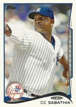#457b CC Sabathia - New York Yankees - 2014 Topps Baseball