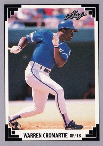 #458 Warren Cromartie - Kansas City Royals - 1991 Leaf Baseball