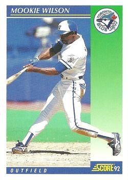 #458 Mookie Wilson - Toronto Blue Jays - 1992 Score Baseball