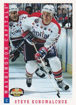 #458 Steve Konowalchuk - Washington Capitals - 1993-94 Score Canadian Hockey