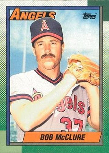 #458 Bob McClure - California Angels - 1990 O-Pee-Chee Baseball